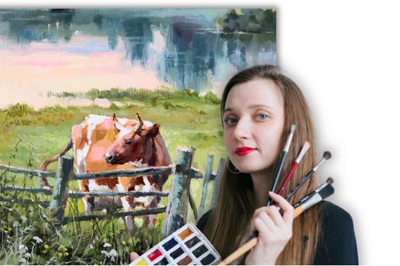 Мастер-класс по рисованию акварелью с Агатой Полуянчик